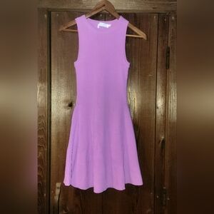 NWT Astr Lavender Meera Ribbed Knit Mini Dress